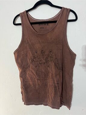 Unique Doctor WHO Brown Graphic Tank Top Sleeveless Muscle 100% Cotton Men’s S